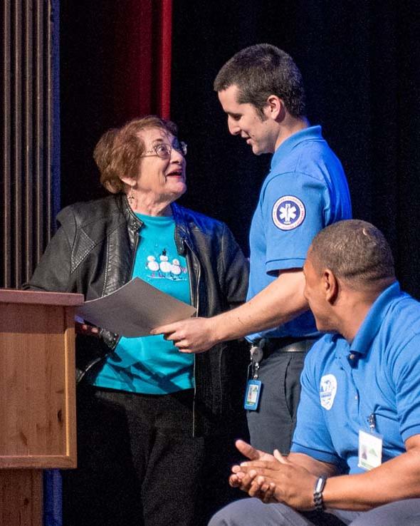 Students at EMT Graduation