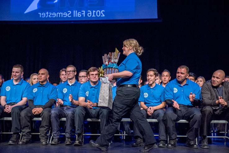 Students at EMT Graduation