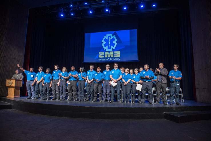 Students at EMT Graduation