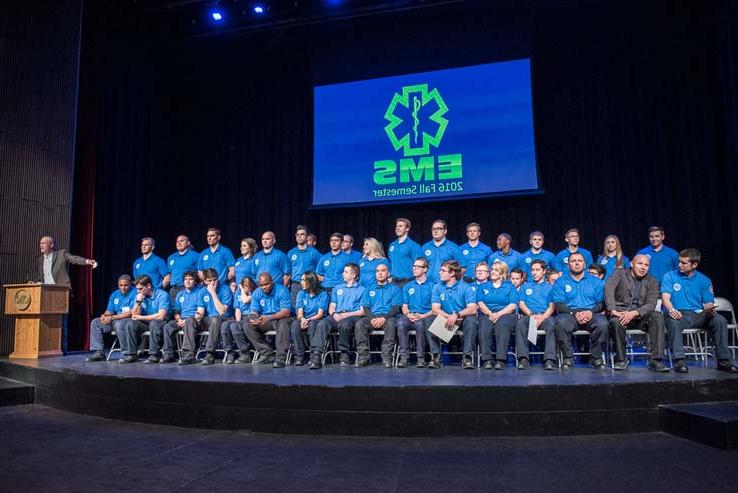 Students at EMT Graduation