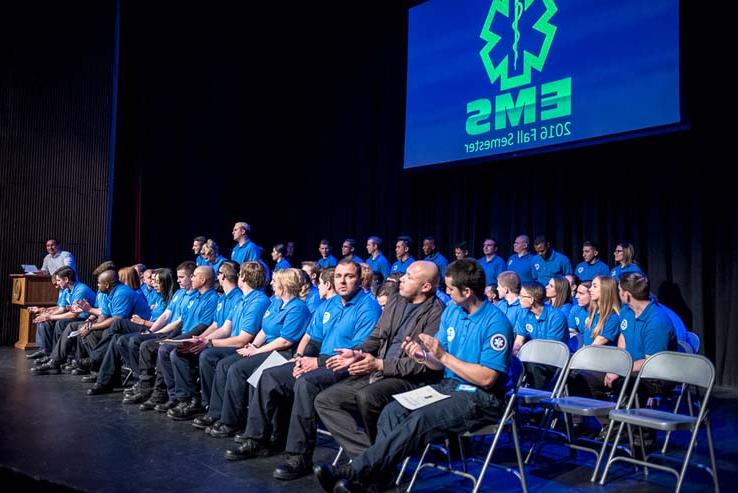 Students at EMT Graduation