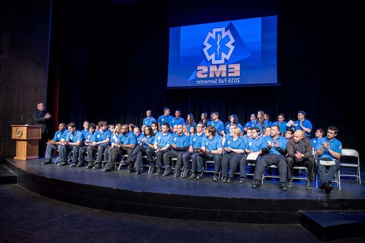 Students at EMT Graduation