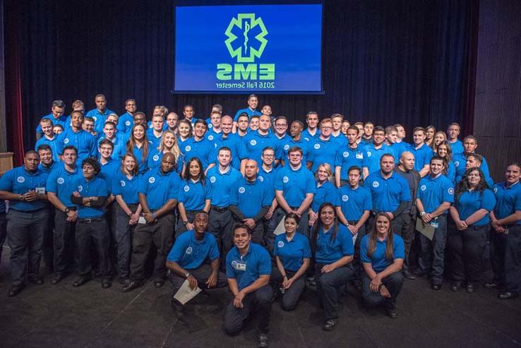 Students at EMT Graduation