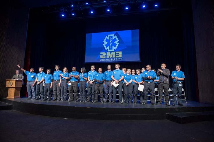 Students at EMT Graduation