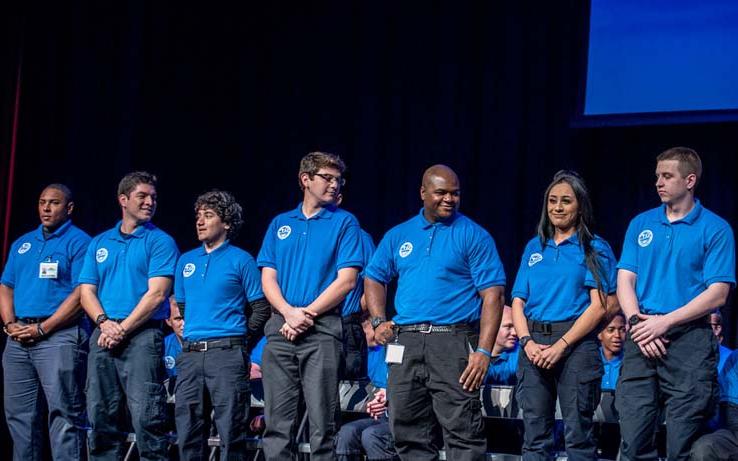 Students at EMT Graduation