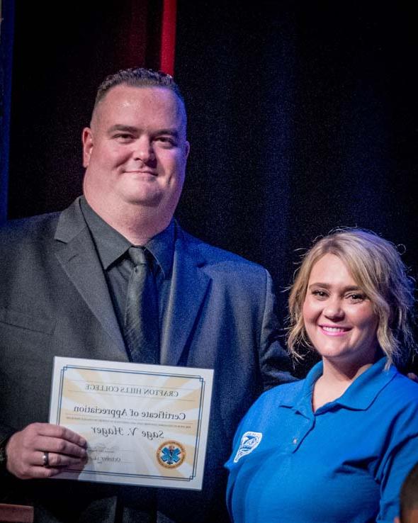 Students at EMT Graduation