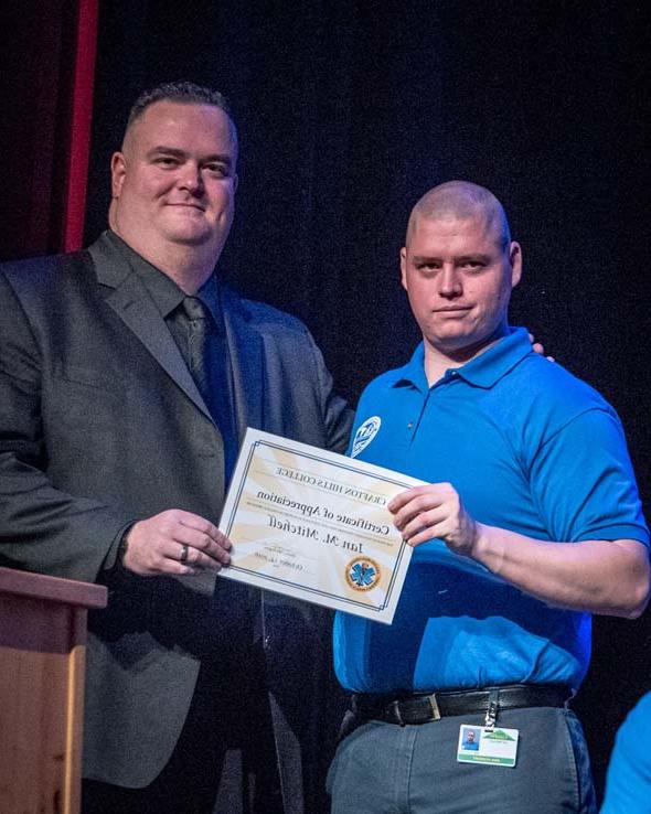 Students at EMT Graduation