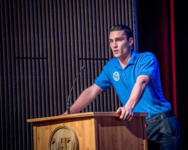 Students at EMT Graduation