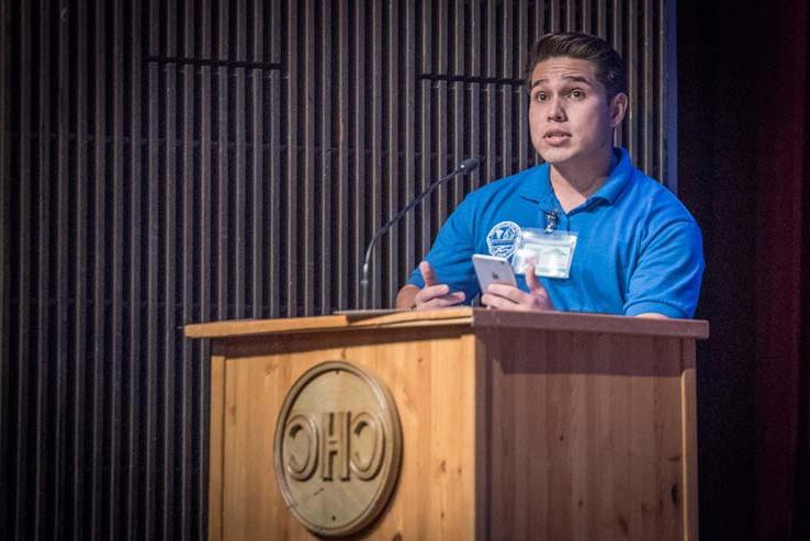 Students at EMT Graduation