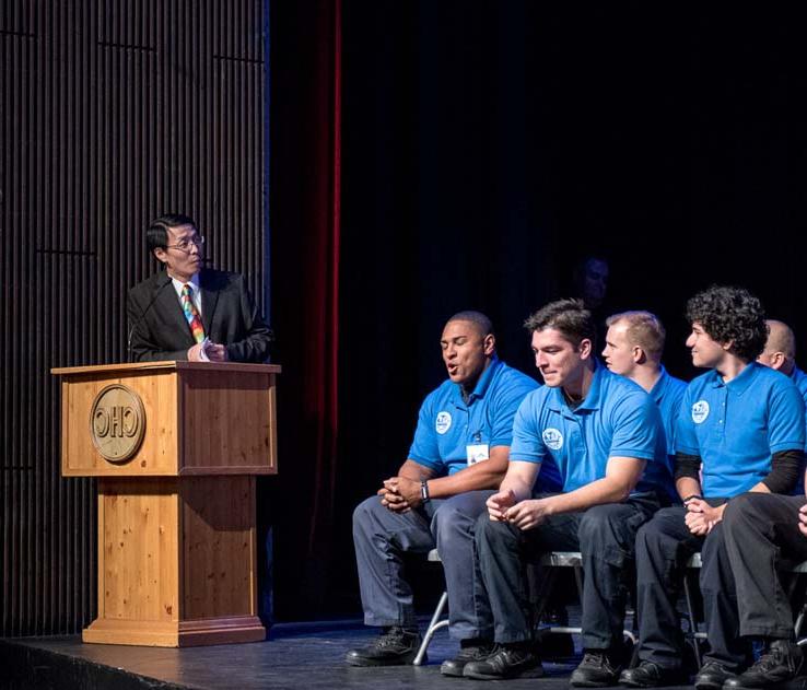 Students at EMT Graduation