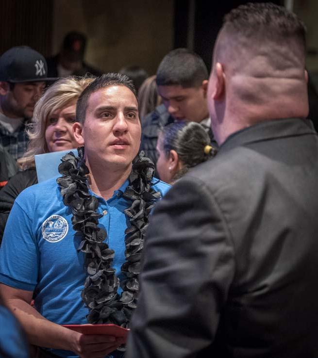 Students at EMT Graduation