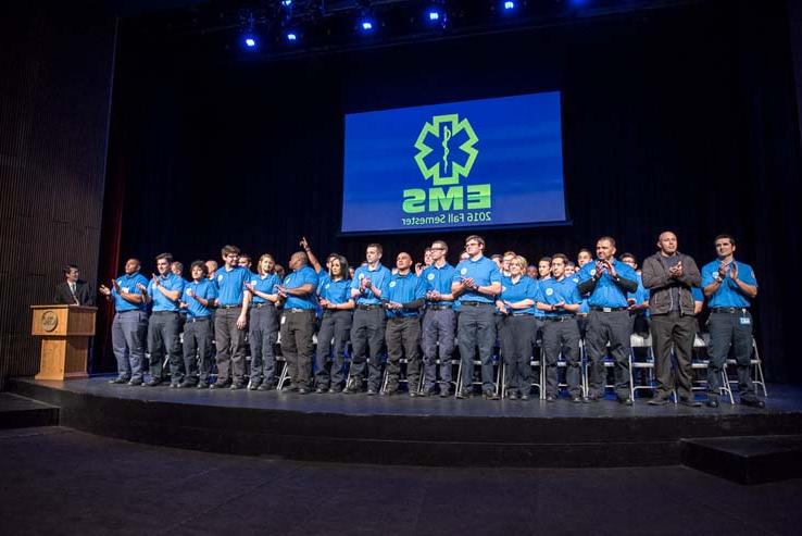 Students at EMT Graduation