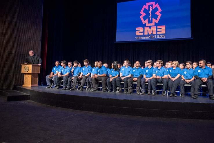 Students at EMT Graduation