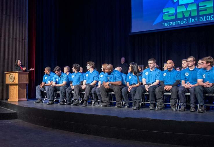 Students at EMT Graduation