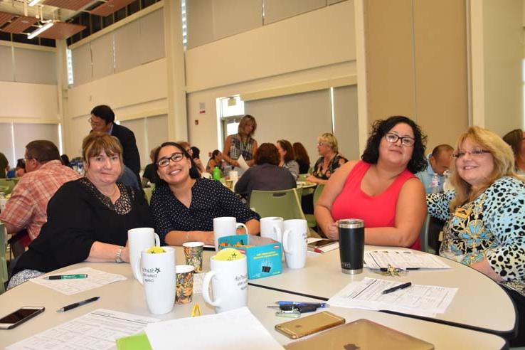 Faculty and staff enjoying Opening Day activities