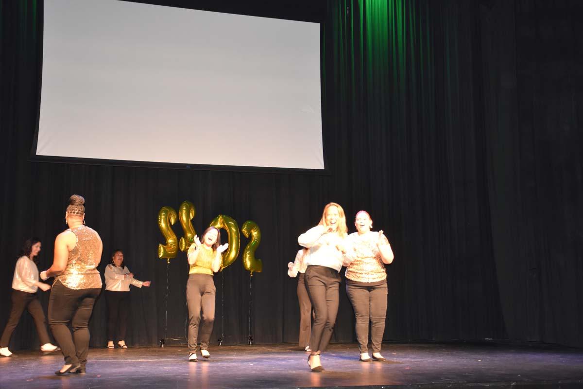 People enjoying the EOP&S Awards Ceremony