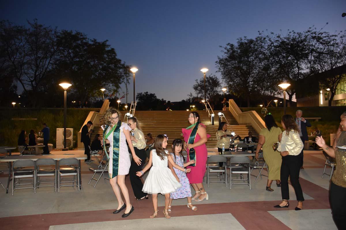 People enjoying the EOP&S Awards Ceremony